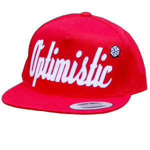 OPTIMISTIC RED SNAPBACK HAT BY AVALON7