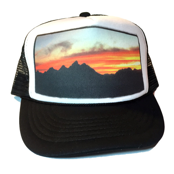 Lost Creek Teton Sunset Trucker Hat, Jackson Hole
