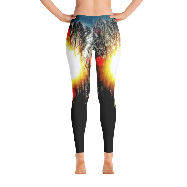 AVALON7 Yoga running pants- artist series cottonwood sunburst