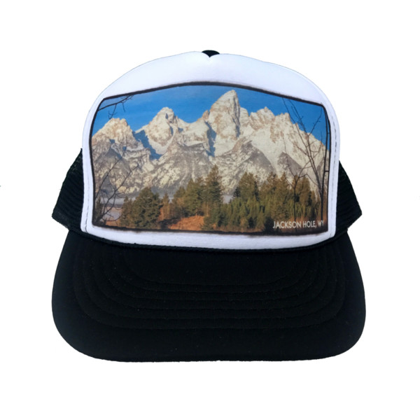 AVALON7 Shadow Mountain Teton Trucker hat designed in Jackson Hole