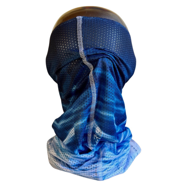 AVALON7 Waterbars Blue breathable mesh Sun Mask for fishing, hunting, running