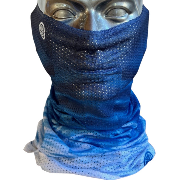 AVALON7 Waterbars Blue breathable mesh Sun Mask for fishing, hunting, running