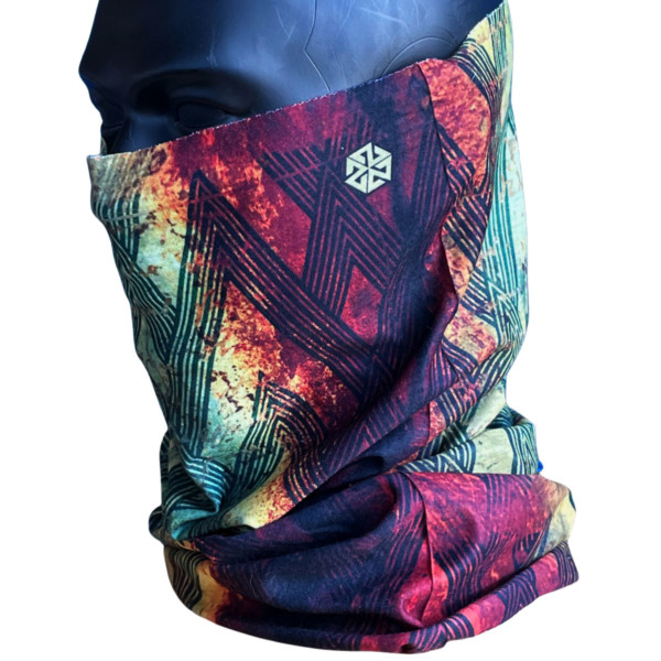A7 Rasta Deco Neck Gaiter for snowboarding, skiing, hiking and runnning