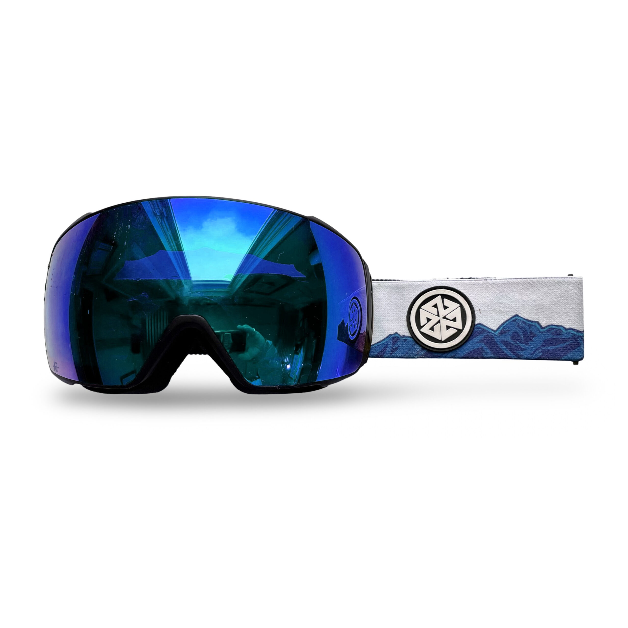 AVALON7 magnetic snowboard goggle with Space Teton strap by Valerie Black