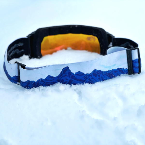 Avalon7 A7 magnetic snowboarding skiing goggles with artistic straps by Valerie Black