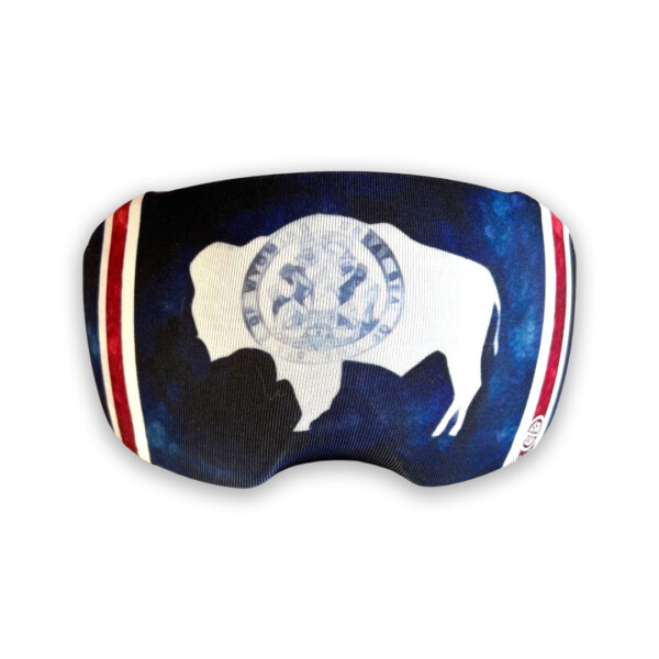 AVALON7 Wyoming Bison Flag GoggleShield snowboard goggle cover