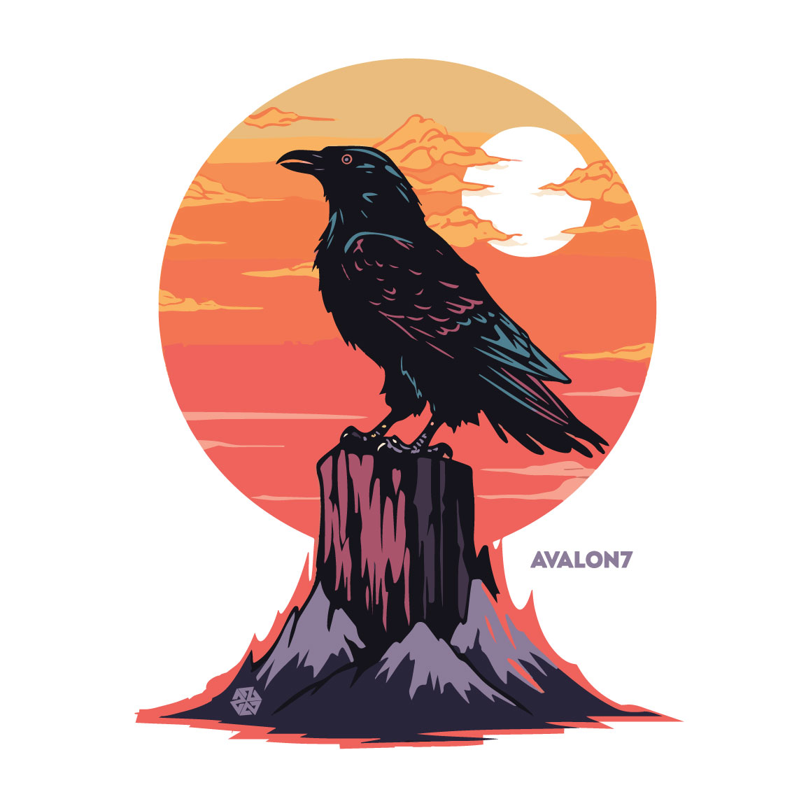 AVALON7 Raven Tshirt