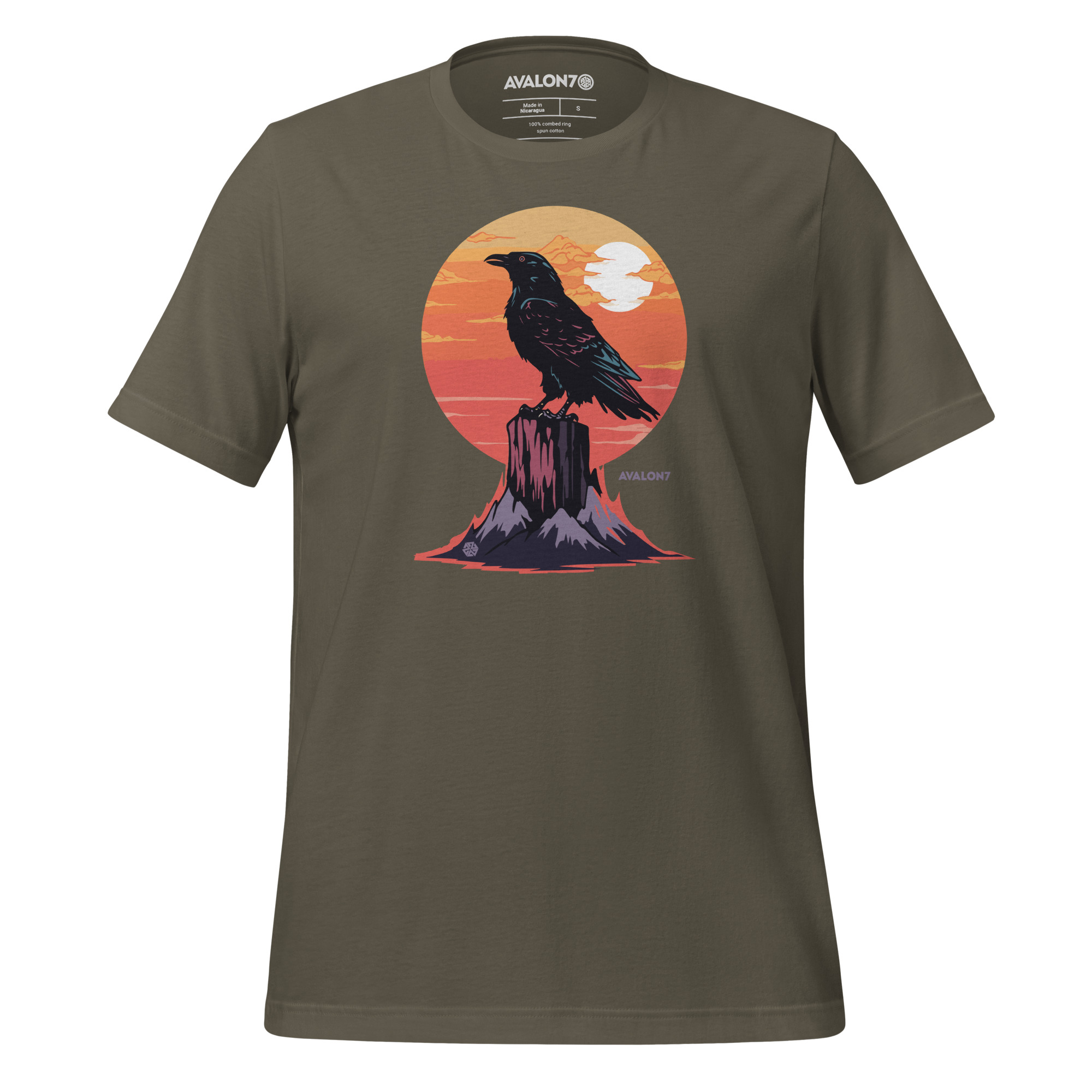 AVALON7 Raven Tshirt- Designed in Jackson Hole, Wy