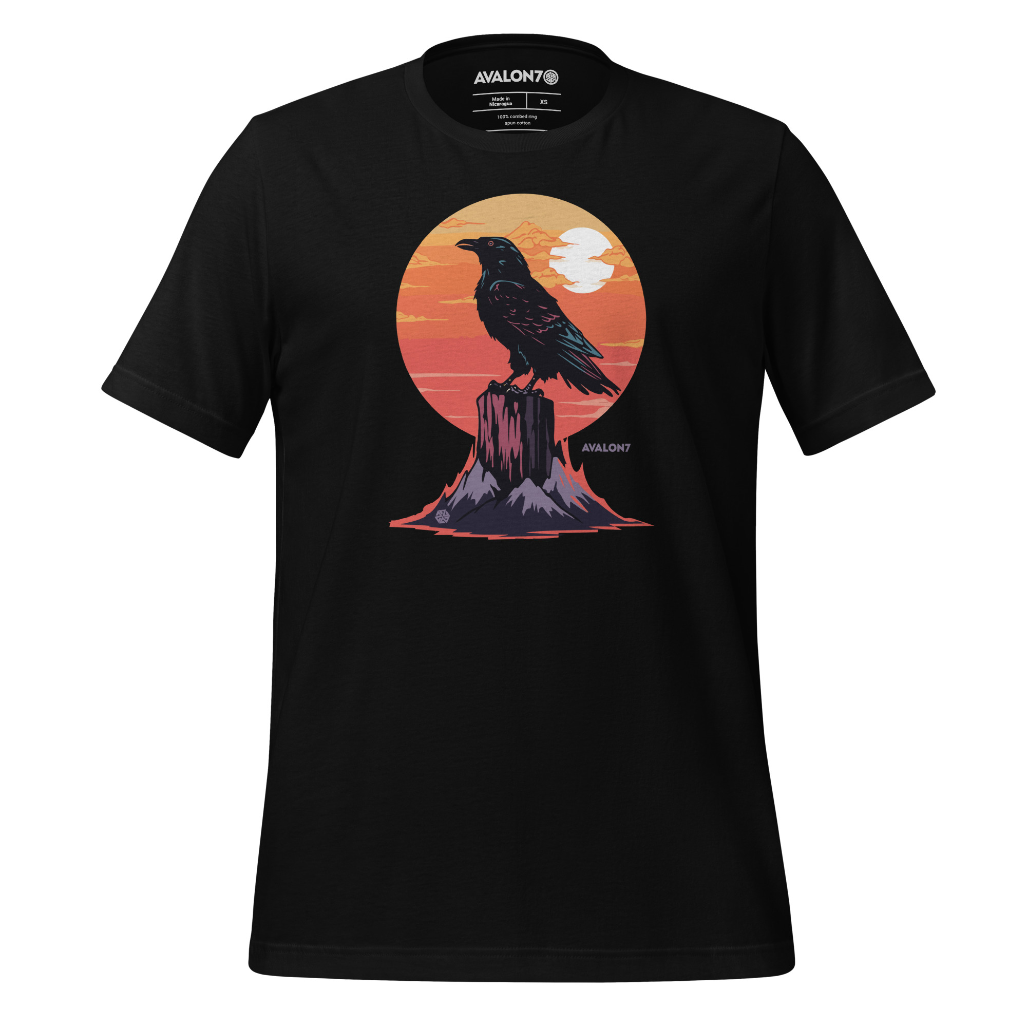 AVALON7 Raven Tshirt- Designed in Jackson Hole, Wy