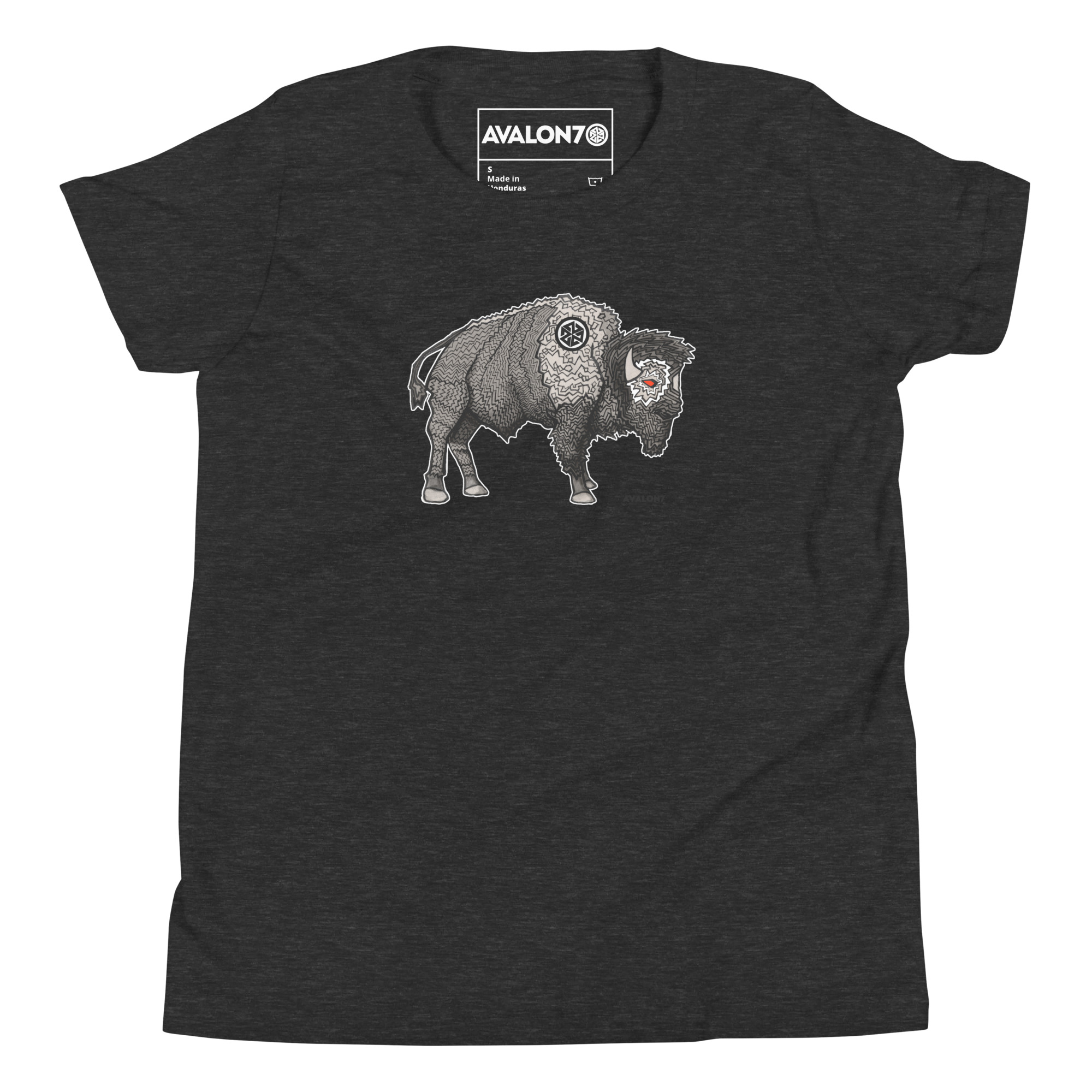 AVALON7 Bison Warrior Kids Tshirt